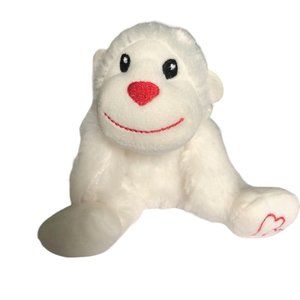 Soft & Cuddly White Valentine’s Gorilla